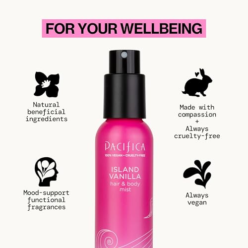 Pacifica Island Vanilla Body Mist & Perfume 5oz - Vegan, Cruelty-Free, Alcohol-Free