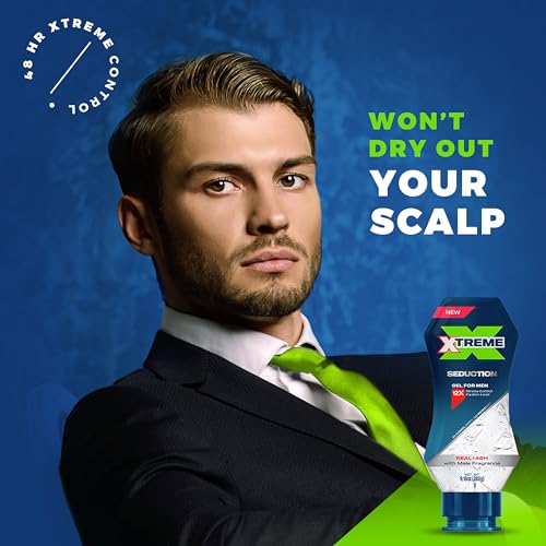 Xtreme Gel Seduction Hair Gel for Men, 3-Pack, 9.17 Oz Each