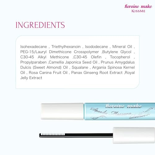 Heroine Make Waterproof Mascara Remover Wand | Gentle Eye Makeup Remover for Sensitive Eyes | Travel Size