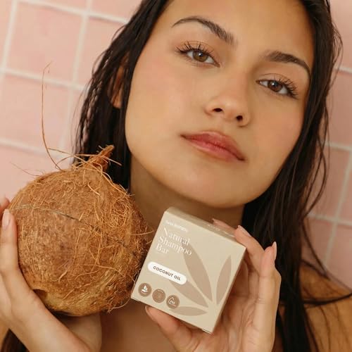 Seek Bamboo Coconut Shampoo Bar - Hydrating Solid Shampoo for Dry Hair