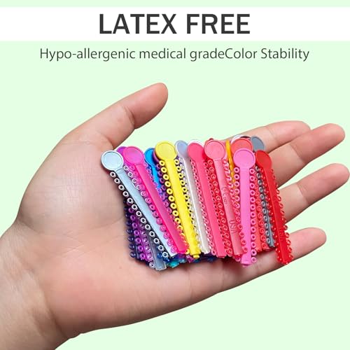 1040 Pcs Multi-Color Orthodontic Ligature Ties for Braces
