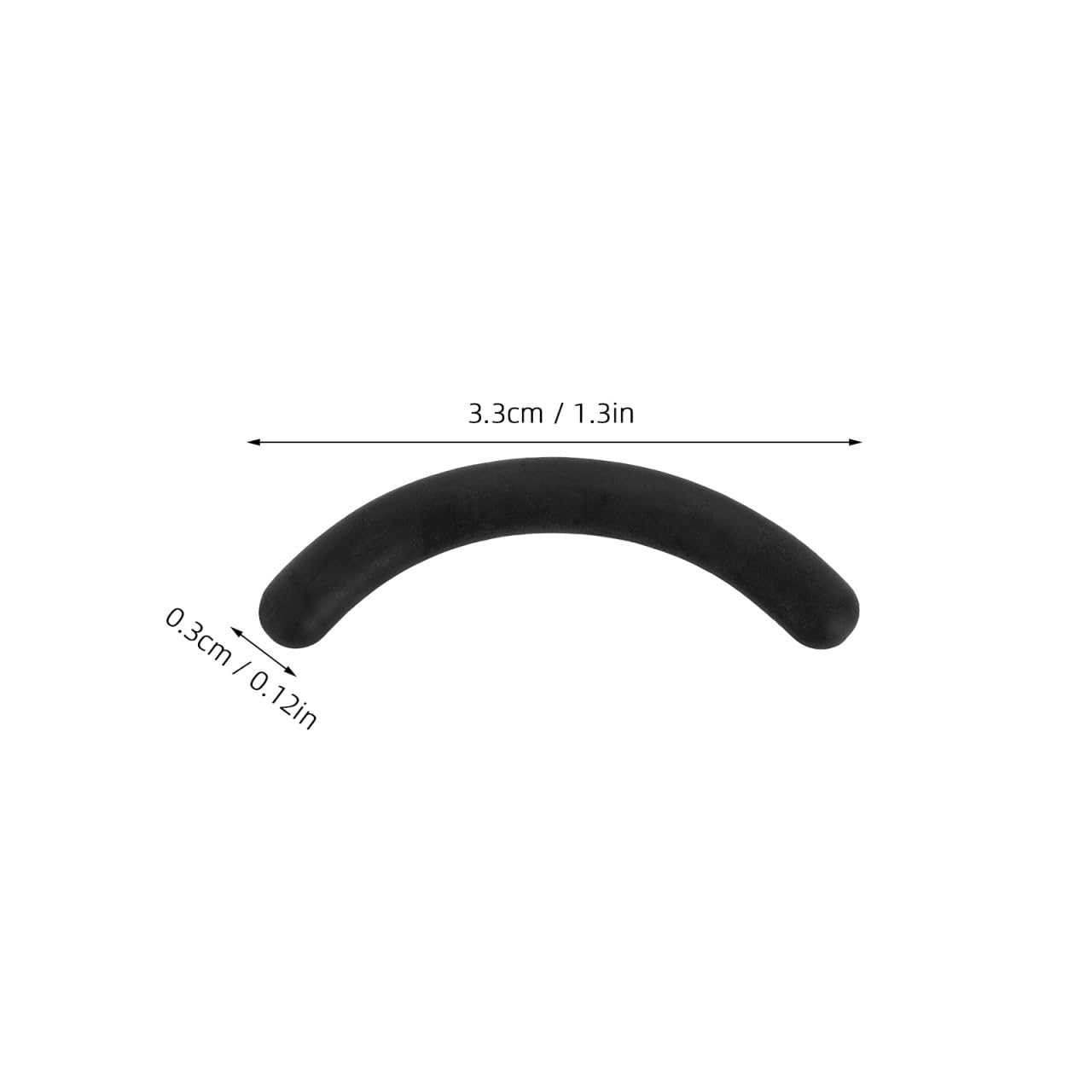 TOVINANNA 24Pcs Eyelash Curler Refills, Universal Lash Replacement Pads, Soft Rubber Eyelash Curler Refill Pad Cushions for Lasting Curling, Black Adhesive Strips with Box