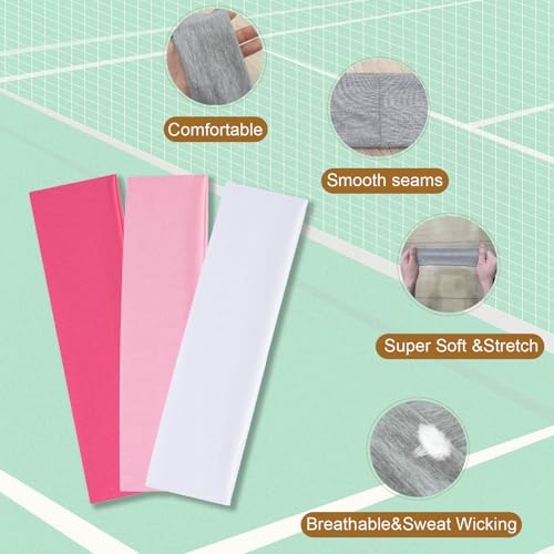 3-Pack Non-Slip Women's Sports Headbands - Soft & Stretchy