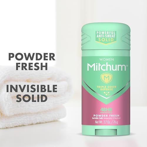 Mitchum Women's Antiperspirant Gel Stick, Powder Fresh, 48HR Protection