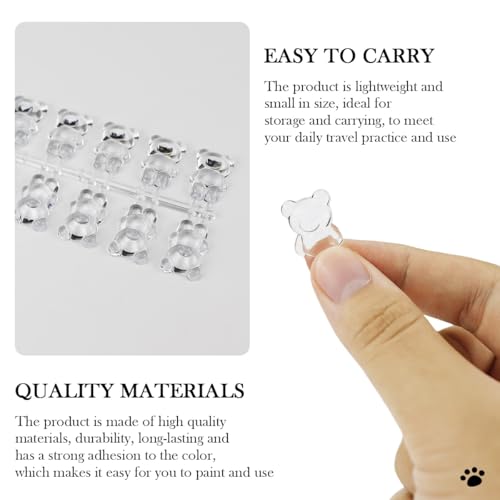 140pcs Bear Nail Polish Color Display Cards - Acrylic Swatches