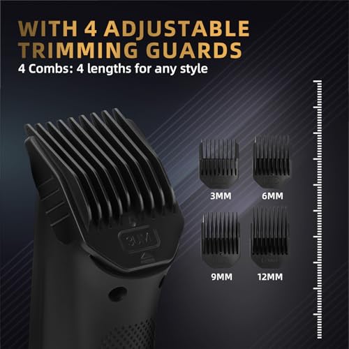 Pubic Hair Trimmer for Men, Manscape Body Hair Trimmer, Ceramic Blade Body Shavers with USB-C Charging, Replaceable Heads Ball Razors with Led Display, 90 Minutes Shaving, Ideal Gift for Men