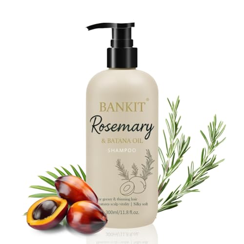 BANKIT Rosemary Batana Shampoo for Thinning Hair with Biotin & Keratin