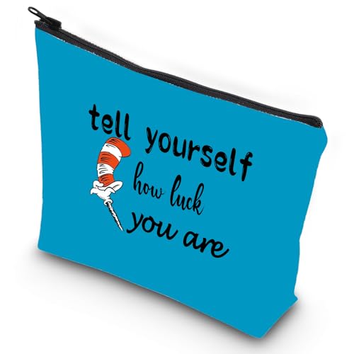 Musical Theatre Makeup Bag - Tell Yourself Print Canvas Travel Organizer