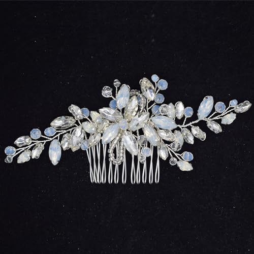 Light Blue Bridal Hair Clip and Comb for Weddings & Special Occasions