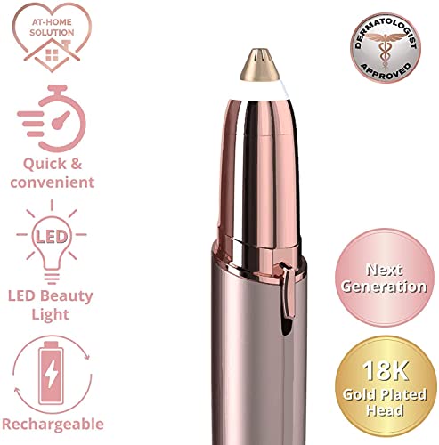 gurelax Rechargeable Eyebrow Trimmer & Painless Facial Hair Remover