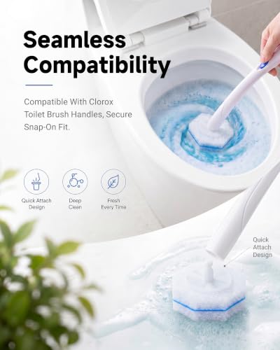 20 Toilet Wand Refills for Clorox - 5X Cleaning Power