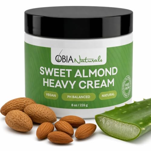 OBIA Naturals Sweet Almond Heavy Curl Cream for Twist Outs & Wash & Gos - 8 oz