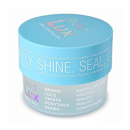 Lux Collection Braiding Gel & Braid Sealer - Non-Flaking Shine, 10.58oz
