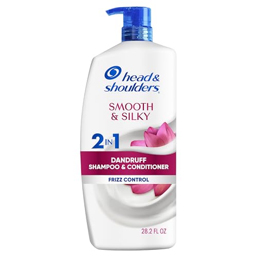Head & Shoulders Smooth & Silky 2-in-1 Anti-Dandruff Shampoo, 28.2 Fl Oz