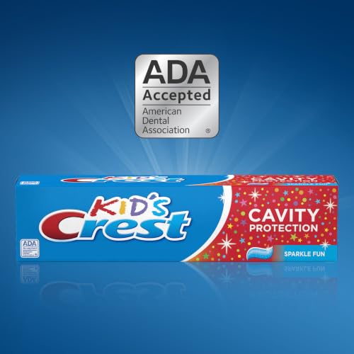 Crest Kids Cavity Protection Toothpaste Sparkle Fun 4.6oz Triple Pack - Kid-Friendly Fluoride Toothpaste