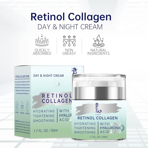 Luxuz Retinol Firming Face & Neck Cream with Collagen & Hyaluronic Acid
