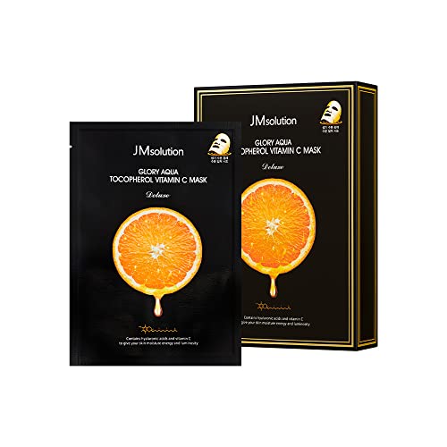 JMsolution Glory Aqua Vitamin C Mask - Brightening Sheet Mask (10 Sheets)