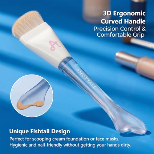 AMORTALS Ultra-Thin Foundation Brush for Flawless Blending