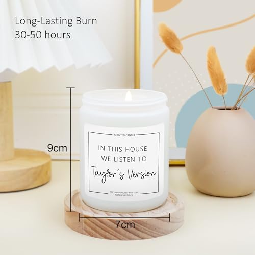 Swiftie Lavender Candle - Natural Soy Wax Gift for Taylor Fans