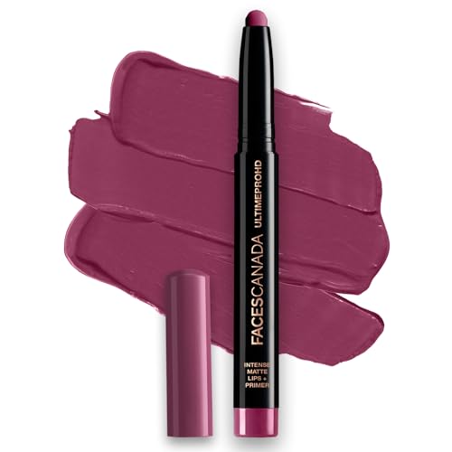 FACESCANADA HD Intense Matte Lipstick - Long-Lasting, Primer Infused, 10H Wear, Flawless HD Finish, Made in Germany