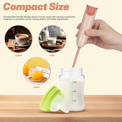 Toyvian Handheld Electric Baby Formula Mixer with 2 Stirrers