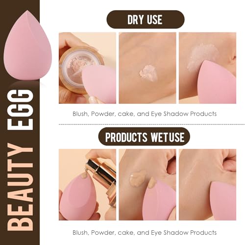 Brush Master 3-Piece Makeup Brush and Sponge Set for Flawless Application