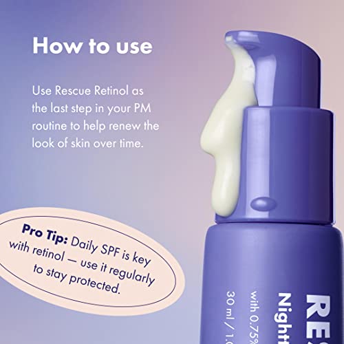 HERO COSMETICS Rescue Retinol Night Cream for Uneven Texture - 1 Fl Oz