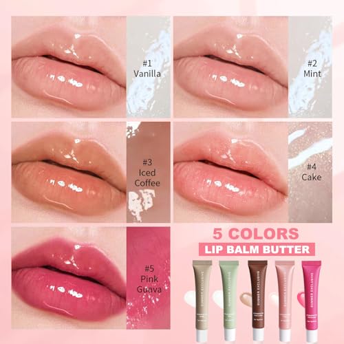 Yabacado Summer Lip Balm Butter Set - 4pcs for Hydration & Care