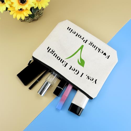 Vegetarian Lover Gift Makeup Bag - Mikela Vegan Zipper Pouch