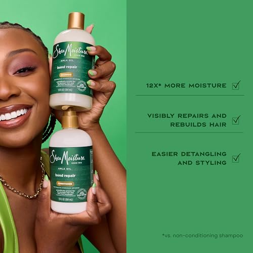SheaMoisture Bond Repair Conditioner with Amla Oil, 13oz - Strengthens Damaged Hair