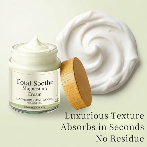 Tebazoew Magnesium Cream for Joint and Muscle Relief with MSM & Arnica