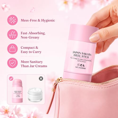 Sakura Foot Balm Stick - Moisturizing Shea Butter & Aloe Vera