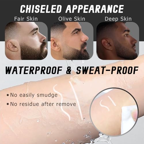 Noerrors 12Pcs White Barber Pencil Chalk Set for Hairline & Beard Styling - Enhancement Kit
