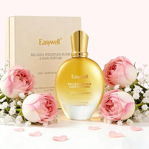 EASYWELL Leave In Conditioner Spray, Hair Perfume for Women, Hair Spray Women with Vitamin B5, Floral, Osmanthus Aroma, Violet Vanilla Orchid, 2.5 Fl Oz