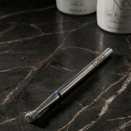 Tones Diamond Inverted Cone Nail Drill Bit - Medium Grit for Acrylic & Gel