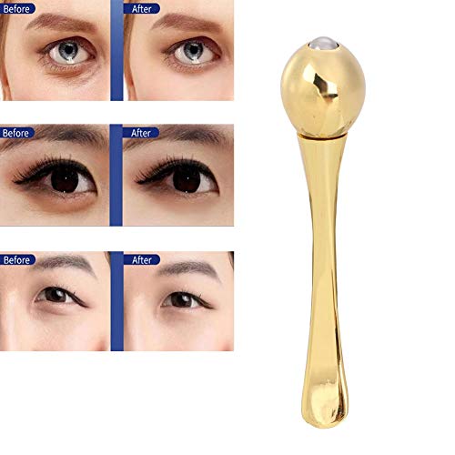 Yinhing Eye Massager Wand with Zinc Alloy Spoon for Cream Application
