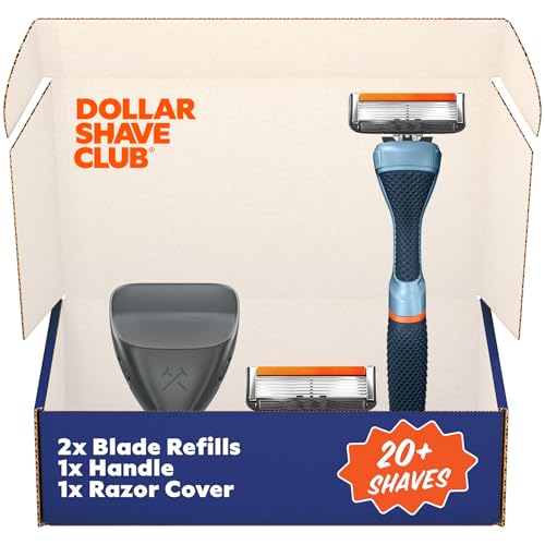 Dollar Shave Club Guest Pass 6-Blade Razor Starter Set with Handle