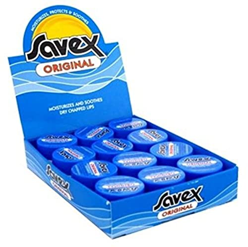 Savex Original Lip Balm 0.25 oz Pack of 12 - Moisturizing Lip Care