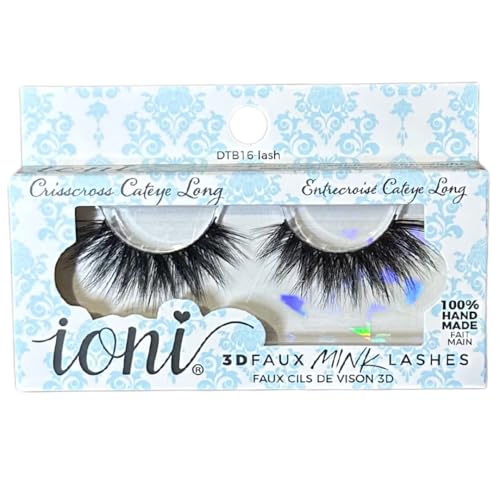 3D Faux Mink Crisscross Cateye Lashes - Long & Reusable