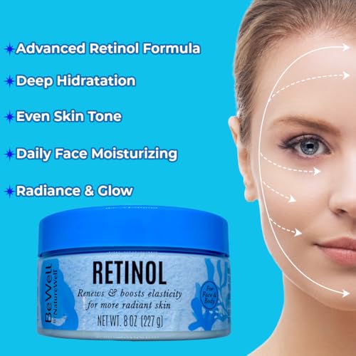 Retinol Renewing Cream 8oz - Anti-Aging Hydrating Formula