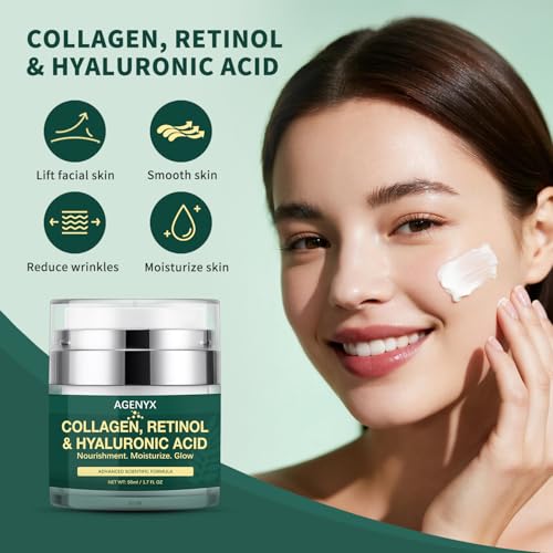 Retinol Face Moisturizer Cream with Collagen & Hyaluronic Acid