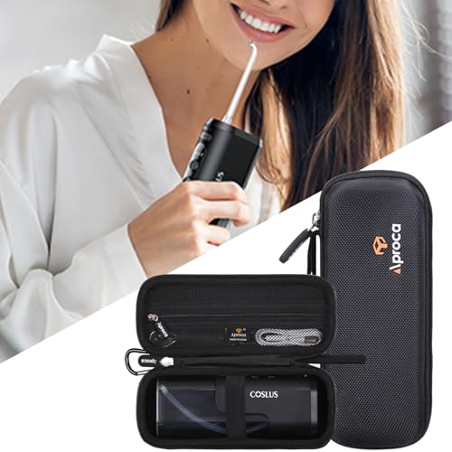 Aproca Hard Travel Case for COSLUS T40 Mini Water Flosser - Black