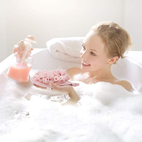 Boao Mesh Bath Shower Pouf Set of 6 - Exfoliating Body Sponges for Smooth Skin