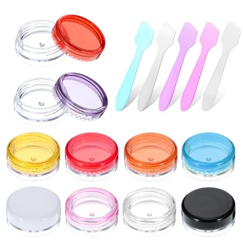 10 Pcs Mini Travel Jars with Lids, 2g Refillable Containers