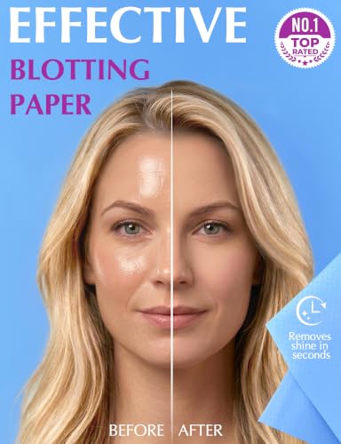 Zorom's Oil Absorbing Blotting Sheets for Oily Skin - 50 Pack