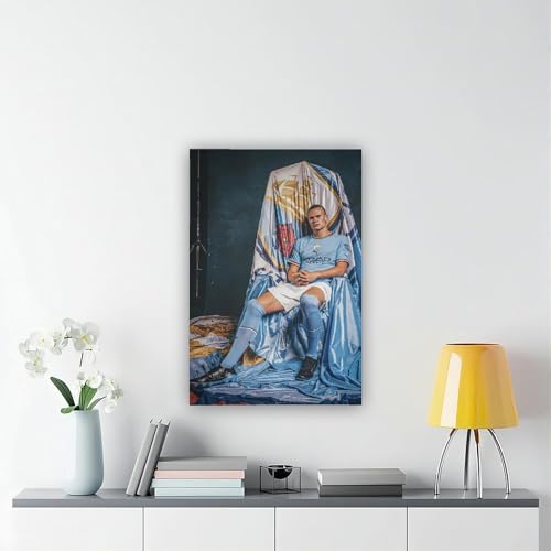 Haaland Canvas Wall Art - 12" x 18" Ready to Hang Home Decor
