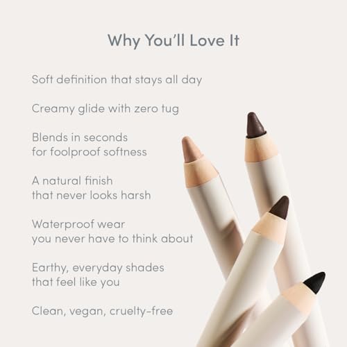 Ravie Beauty Soft Definition Longwear Eyeliner Pencil in Umber - Waterproof, Vegan & Smudge Resistant