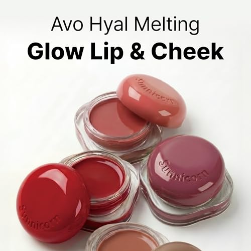 Sunnicorn Avo Hyal Melting Glow Lip and Cheek Tint - Mauve Peach