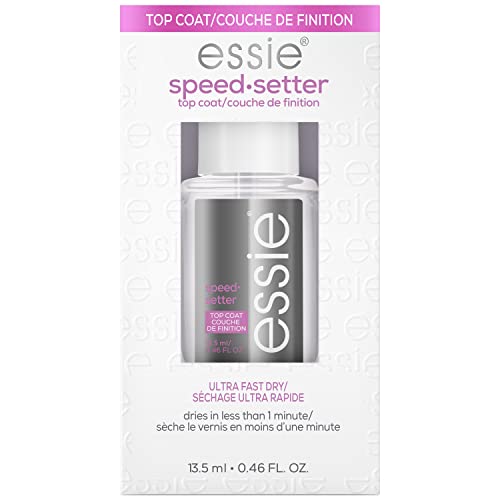 essie Speed Setter Quick-Dry Top Coat - 8-Free Vegan Nail Polish 0.46 fl oz