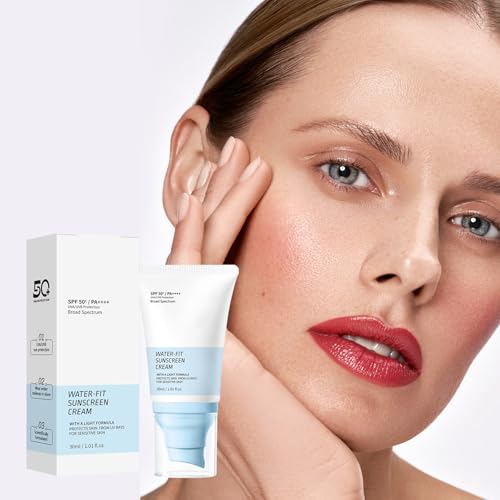 GROEI Water-Fit SPF50+ PA++++ Sunscreen Cream for Face & Daily UV Protection, 30ml